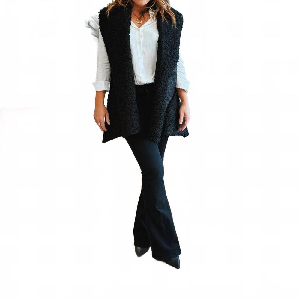 NEW VENTI6 the midnight frame vest in black